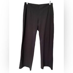 Leo & Sage Black Wide Leg Dress Pants Size 8 High Rise in Classic Cut